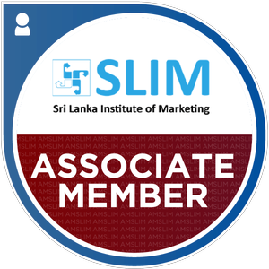 Sri Lanka Institute of Marketing Associate Member badge, Isuru Marasinghe